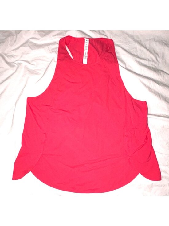 NWOT Lululemon High-Ventilation Running Tank Top Lip Gloss Mesh Open Back 10 - Picture 3 of 9